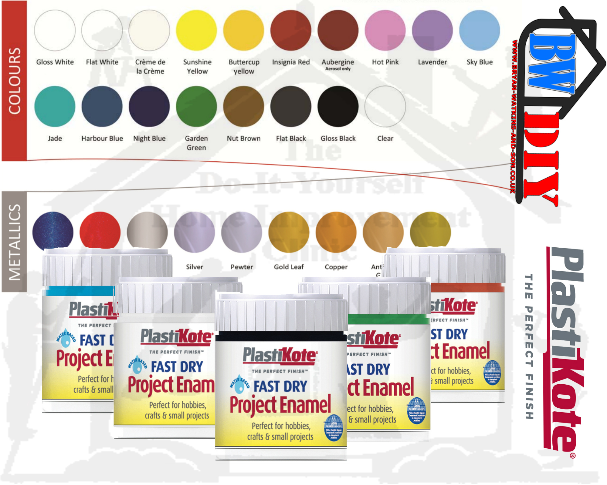 Plastikote Spray Paint Colour Chart