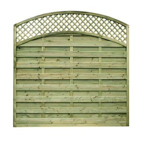 lattice top fence panel